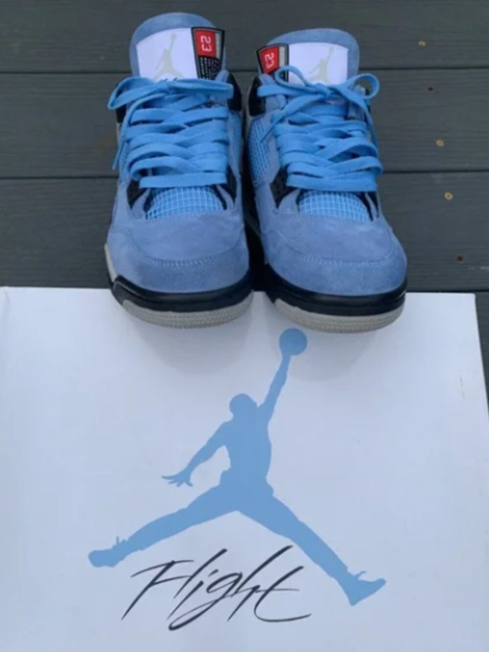 Mens Nike Air Jordan 4 Retro University Blue UNC